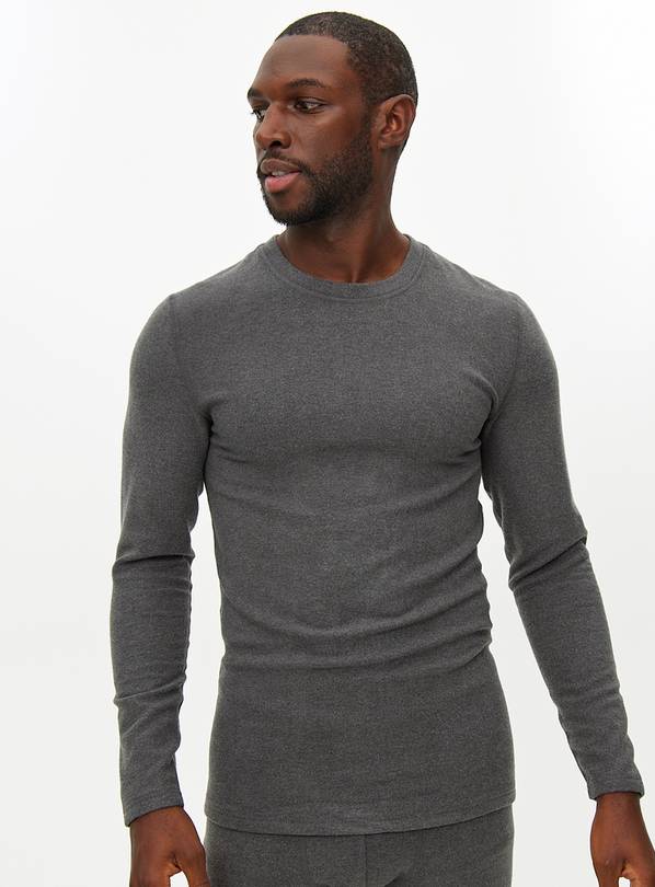 Grey Maximum-Warmth Thermal Fleece Top XL