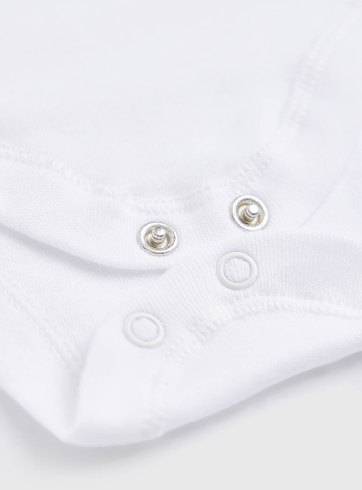 Plain White Sleeveless Bodysuits 7 Pack 9-12 months - Image 2