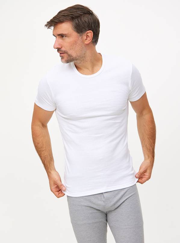 White Maximum-Warmth Thermal T-Shirt L