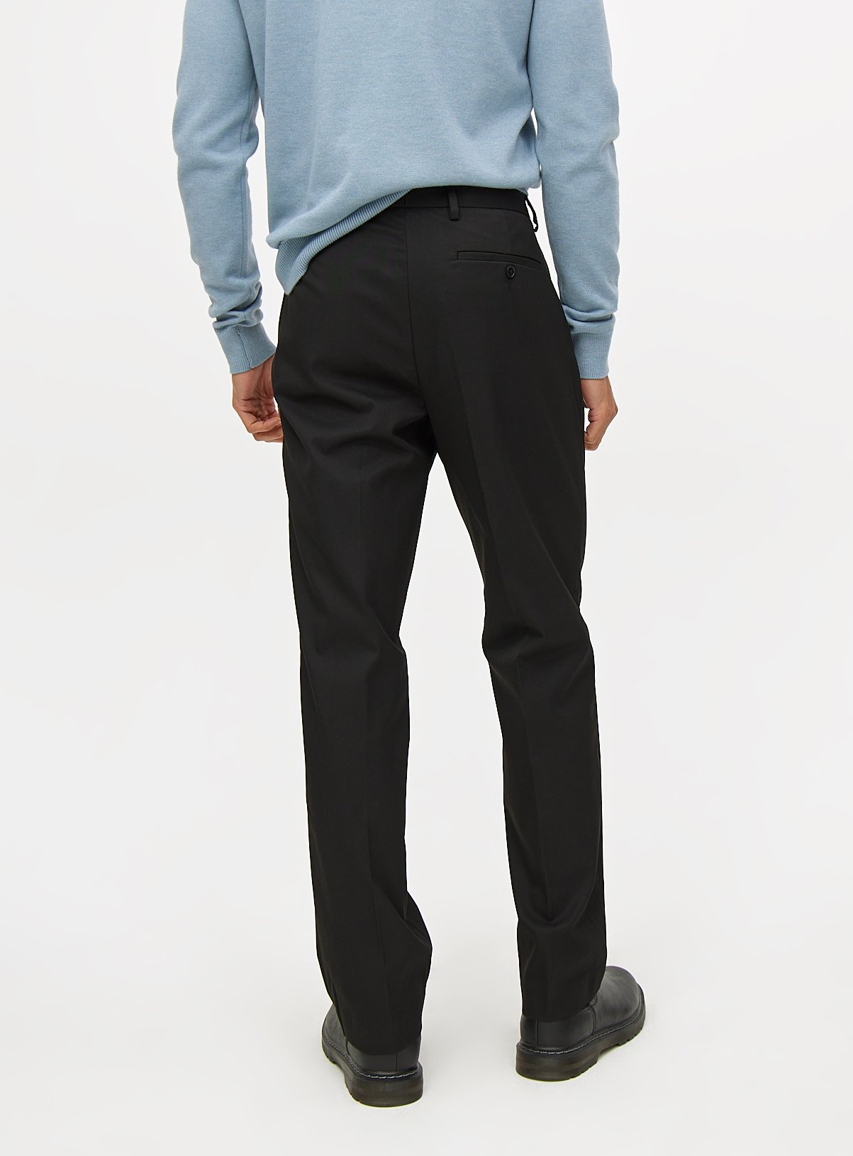 Black Smart Regular Fit Trousers W28 L29 - Image 3 thumbnail