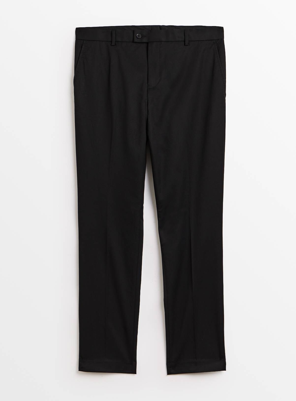 Black Slim Fit Smart Trousers  W42 L31 - Image 3