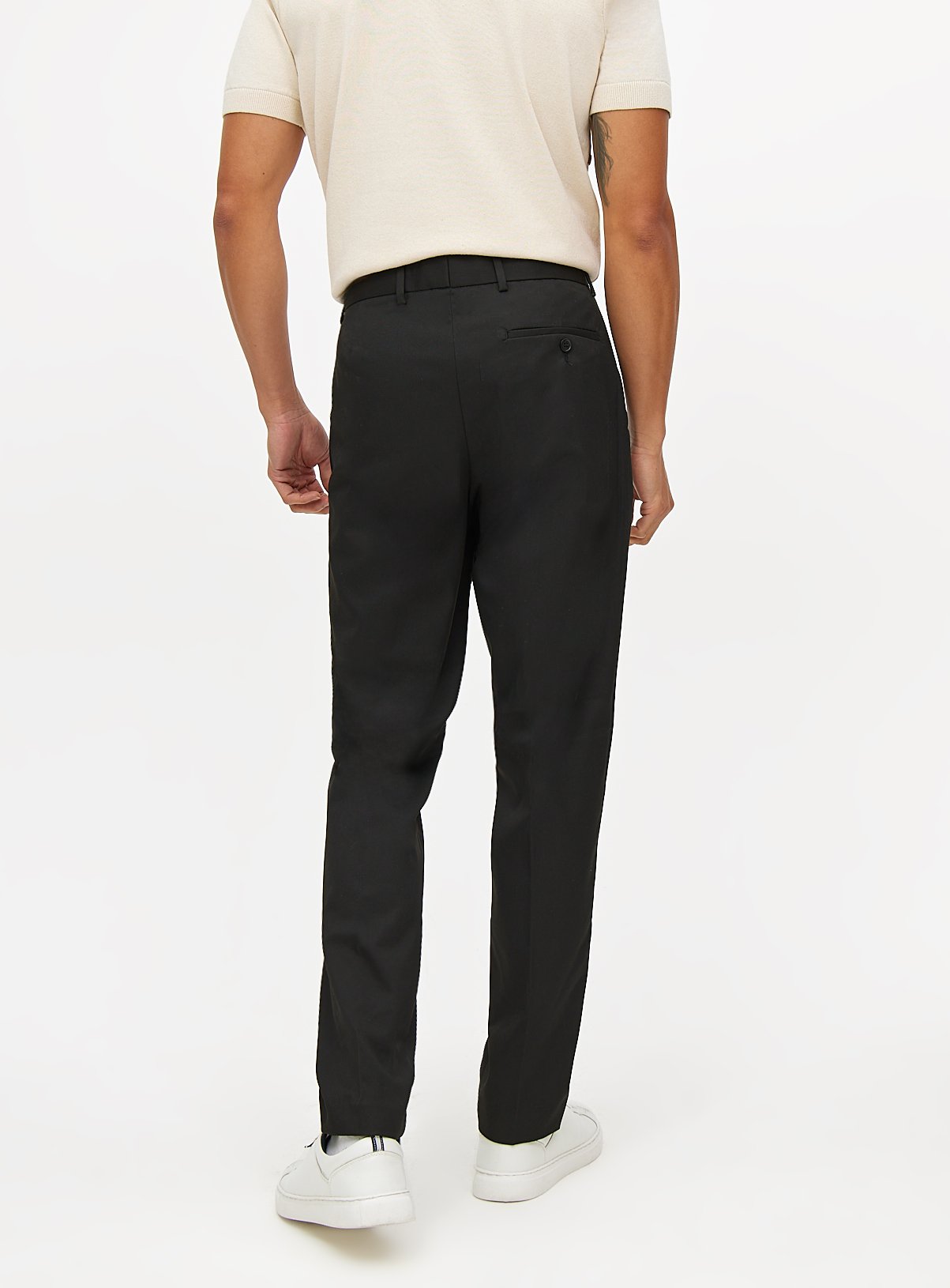 Black Slim Fit Smart Trousers  W42 L31 - Image 5 thumbnail