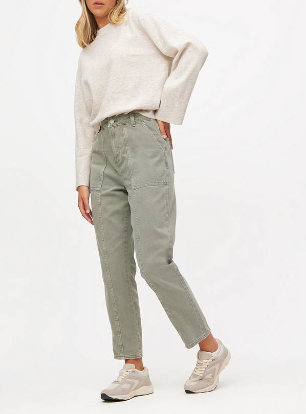 Khaki Carpenter Relaxed Straight Leg Denim Jeans  20L