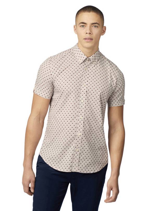 BEN SHERMAN Block Geo Print Shirt M