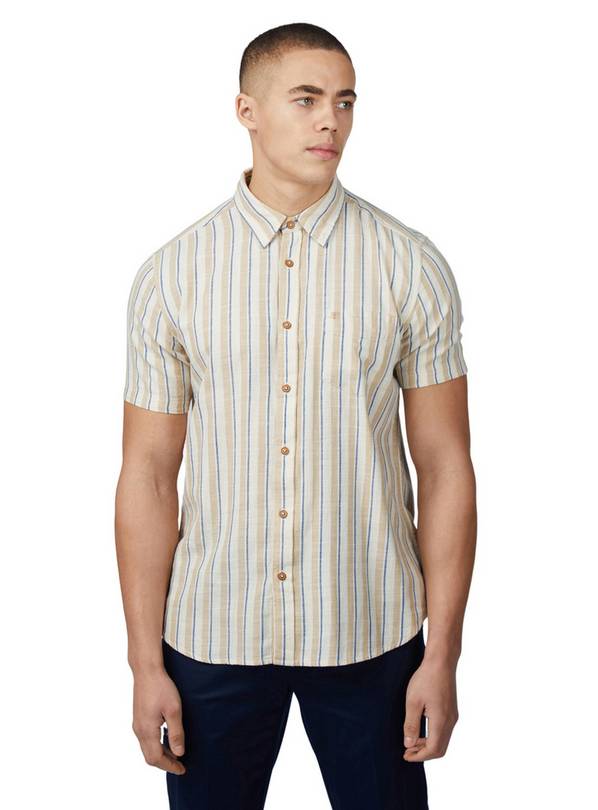 BEN SHERMAN Mod Stripe Shirt L