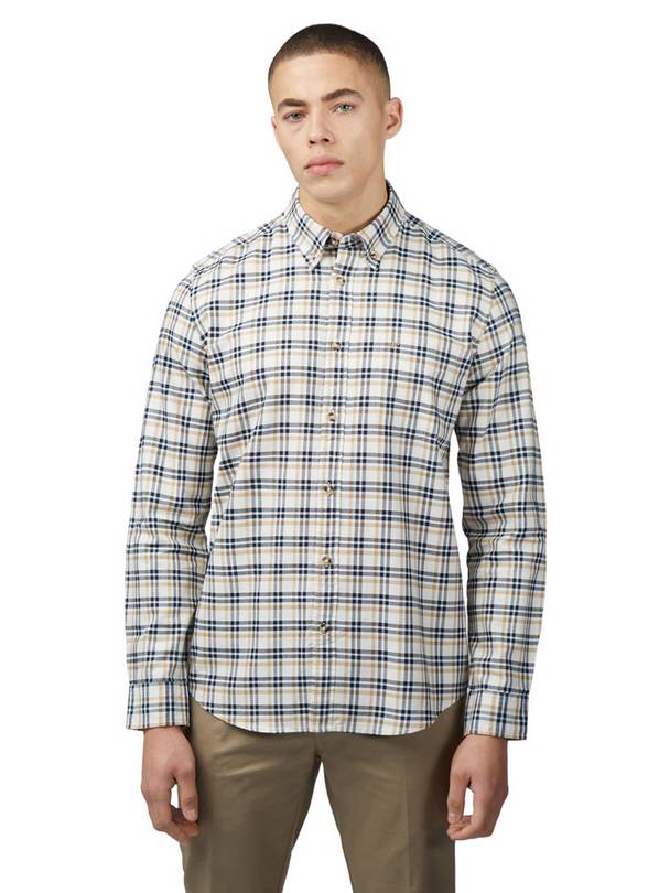 BEN SHERMAN Oxford Check Shirt XL