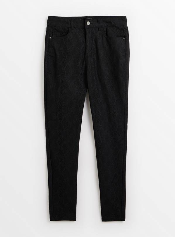 PETITE Coated Snake Skinny Leg Jeans  8