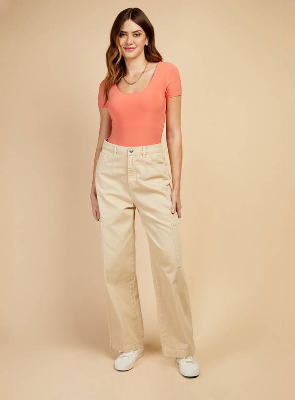 VOGUE WILLIAMS Stone Cargo Jeans 12