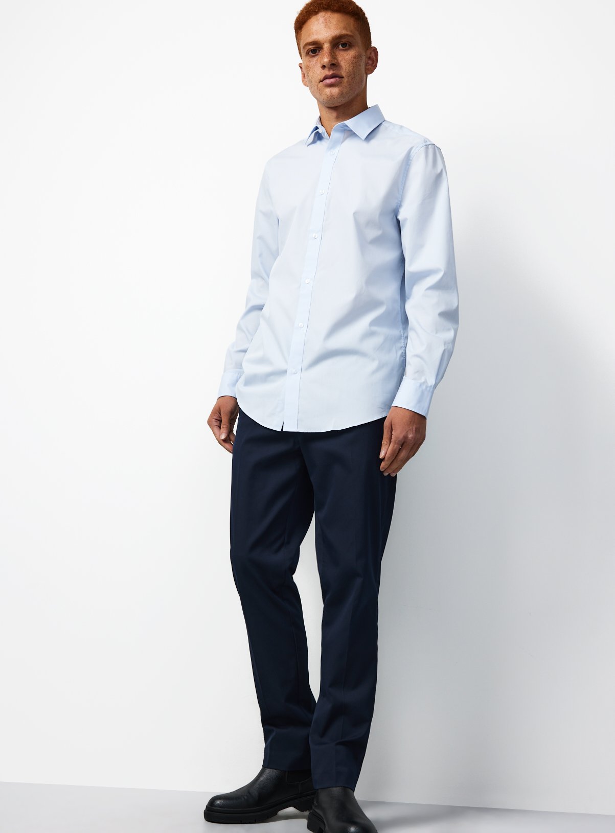 Navy Smart Regular Fit Trousers W38 L29 - Image 2 thumbnail