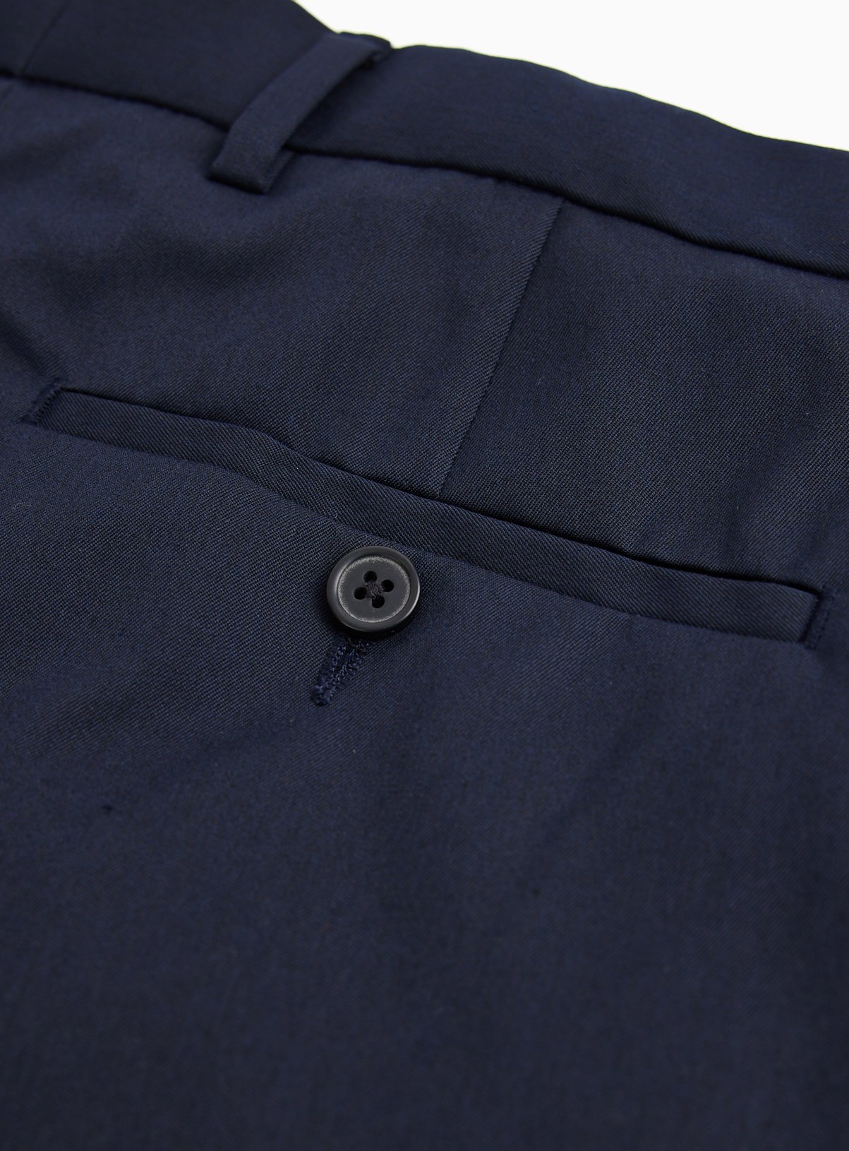 Navy Smart Regular Fit Trousers W38 L29 - Image 4 thumbnail