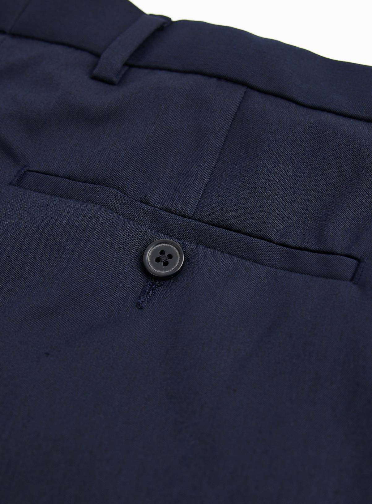 Navy Smart Regular Fit Trousers W38 L29 - Image 4