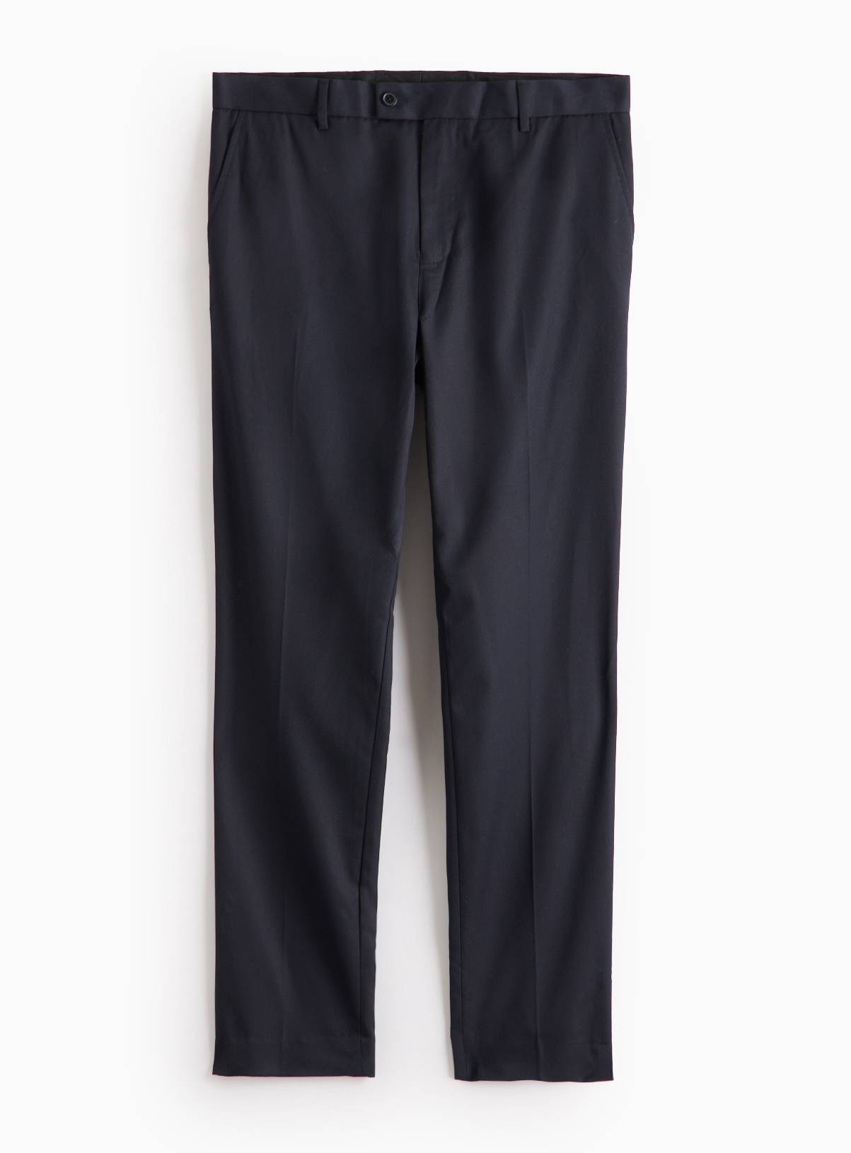 Navy Slim Fit Smart Trousers  W42 L31 - Image 3