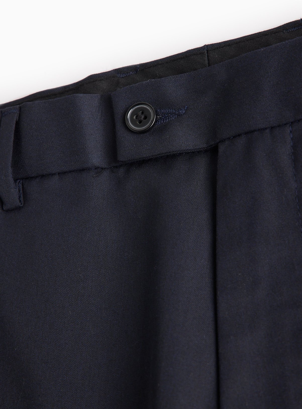 Navy Slim Fit Smart Trousers  W42 L31 - Image 4 thumbnail