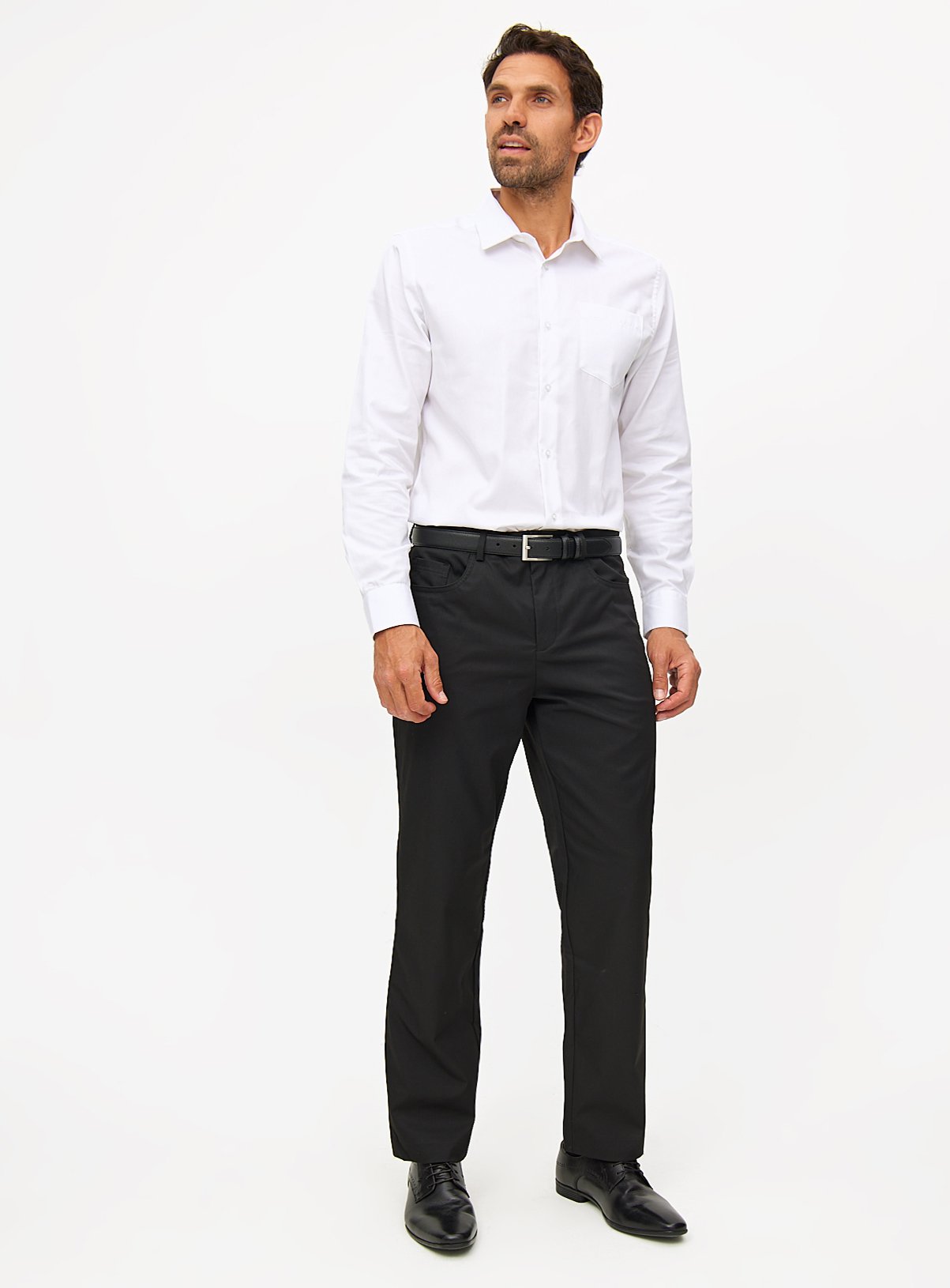 Black Smart Regular Fit Trousers  W34 L33 - Image 2 thumbnail