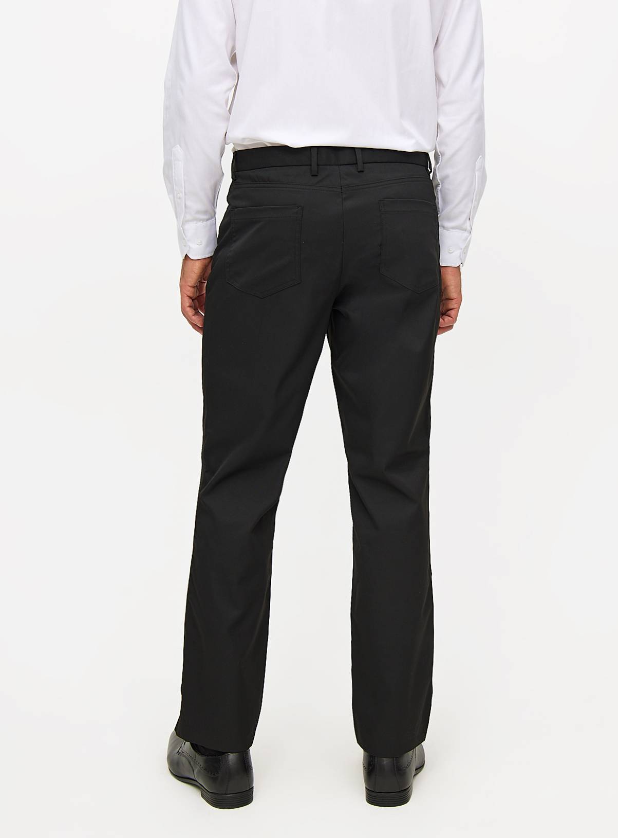 Black Smart Regular Fit Trousers  W34 L33 - Image 5