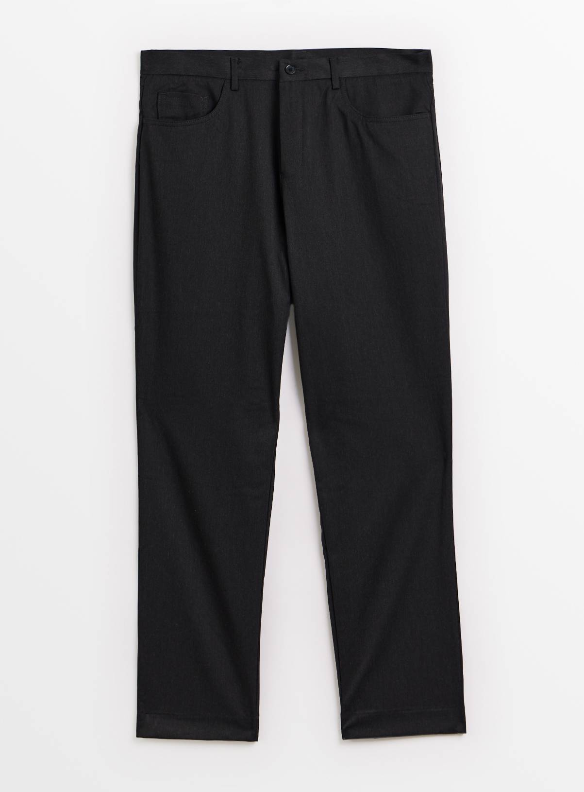 Grey Smart Regular Fit Trousers  W42 L29 - Image 3