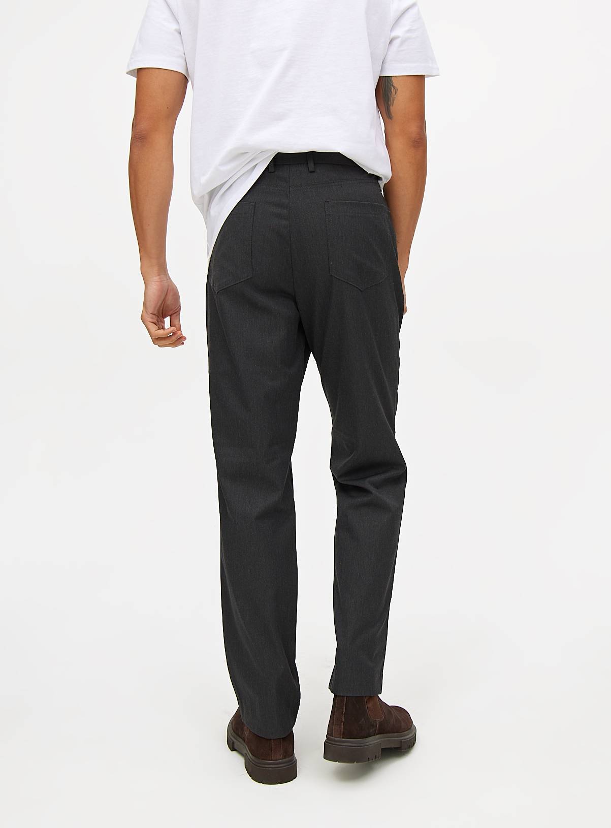 Grey Smart Regular Fit Trousers  W42 L29 - Image 5
