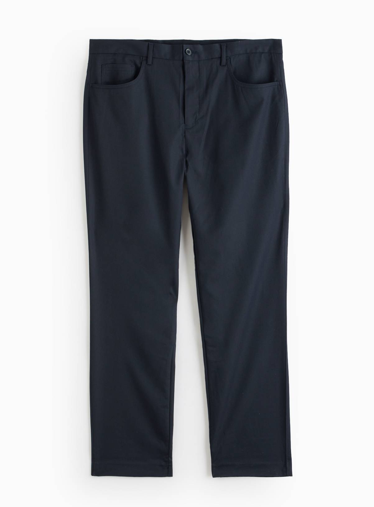 Navy Smart Regular Fit Trousers  W40 L35 - Image 3