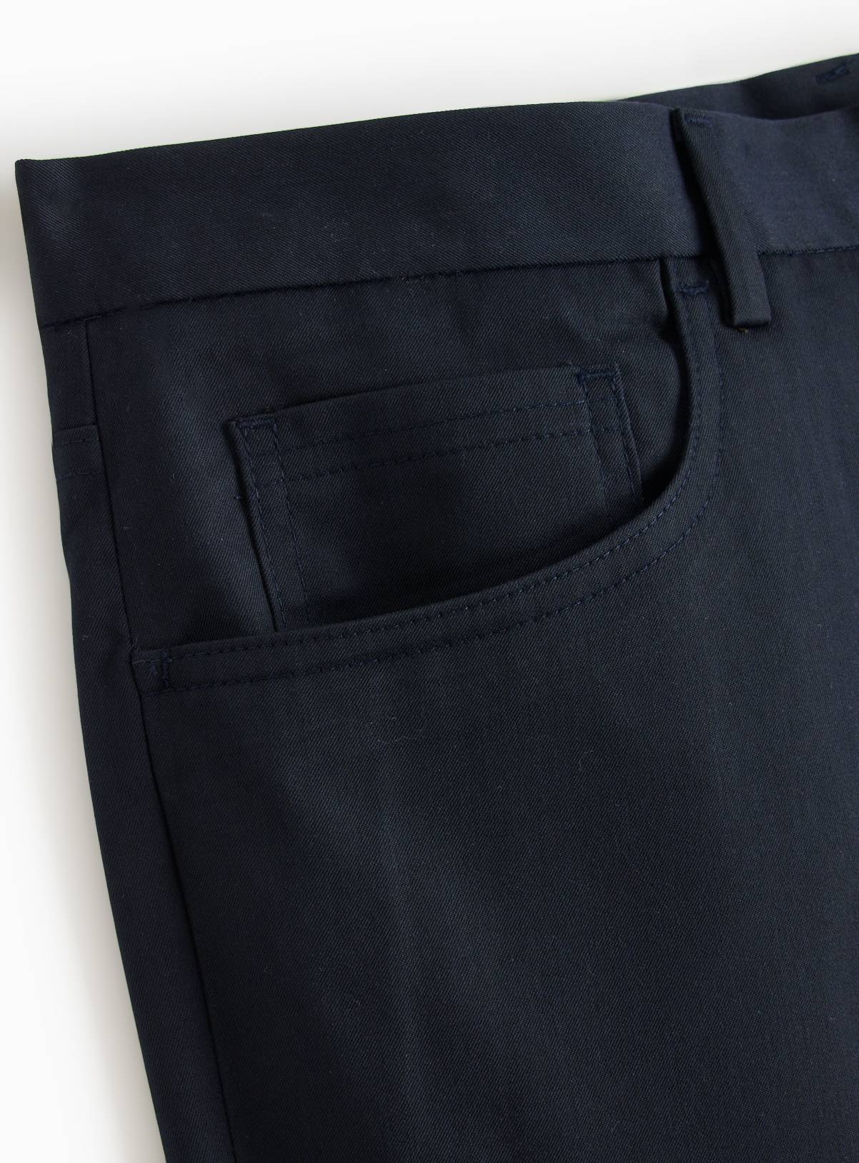 Navy Smart Regular Fit Trousers  W40 L35 - Image 4