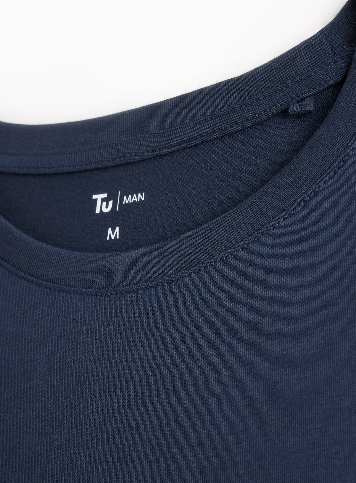 Plain Navy Long Sleeve T-Shirt XXL - Image 4 thumbnail