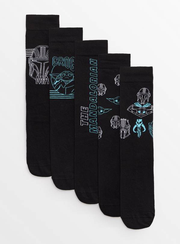 Star Wars The Mandalorian Ankle Socks 5 Pack 9-12