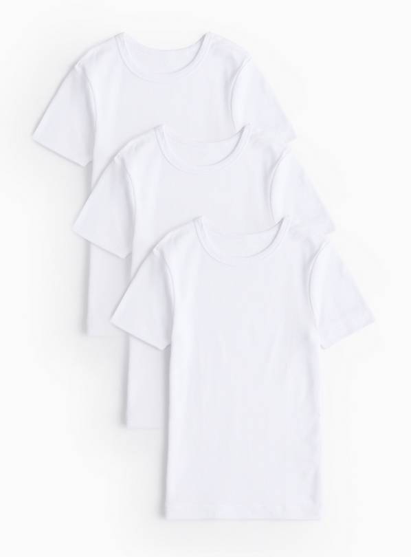 White Thermal T-Shirt 3 Pack 2-3 years