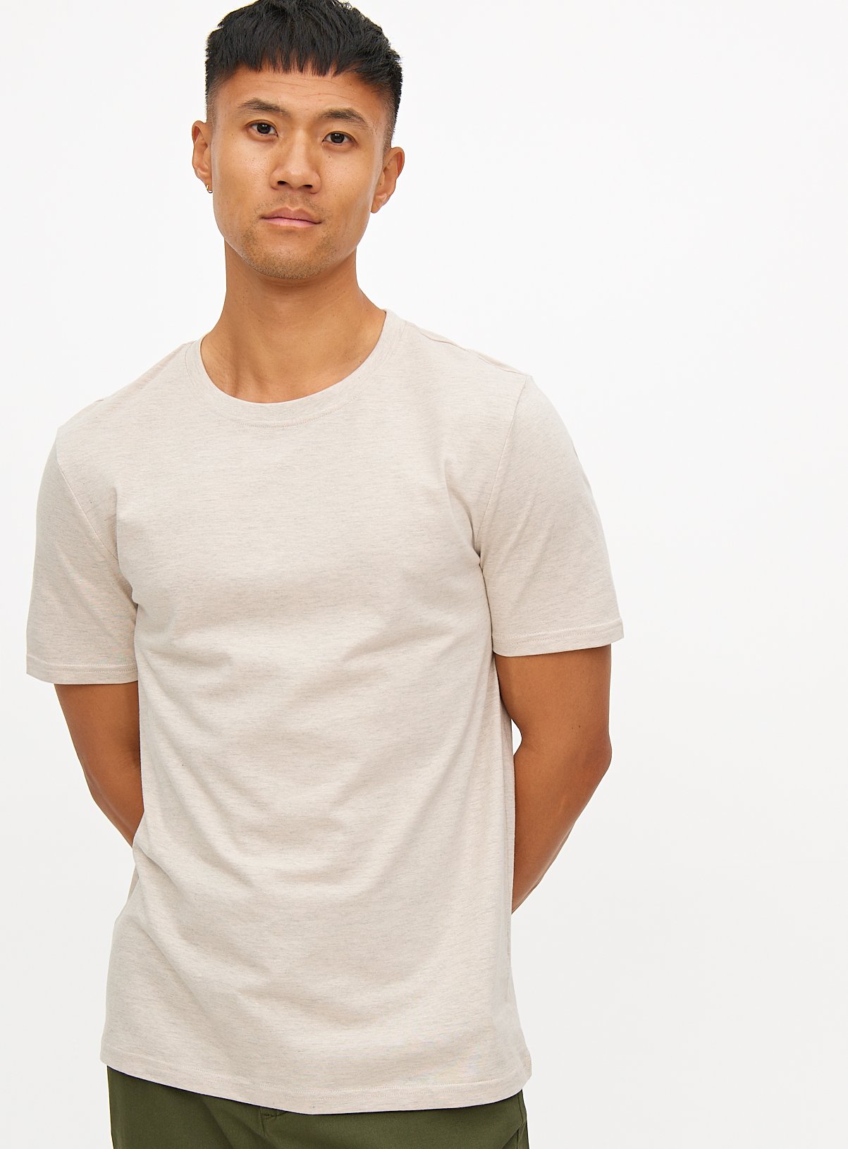 Oatmeal Core Marl T-Shirt S