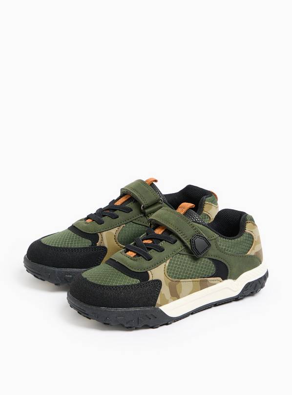 Khaki Camo Print Jogger Trainers 2