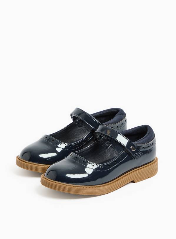 Navy Patent Mary Jane Shoes 9 Infant