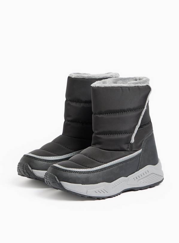 Black Padded Snow Boots 10 Infant