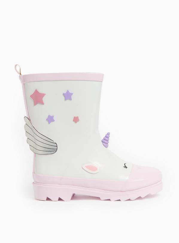 Novelty Unicorn Wellies  7 Infant