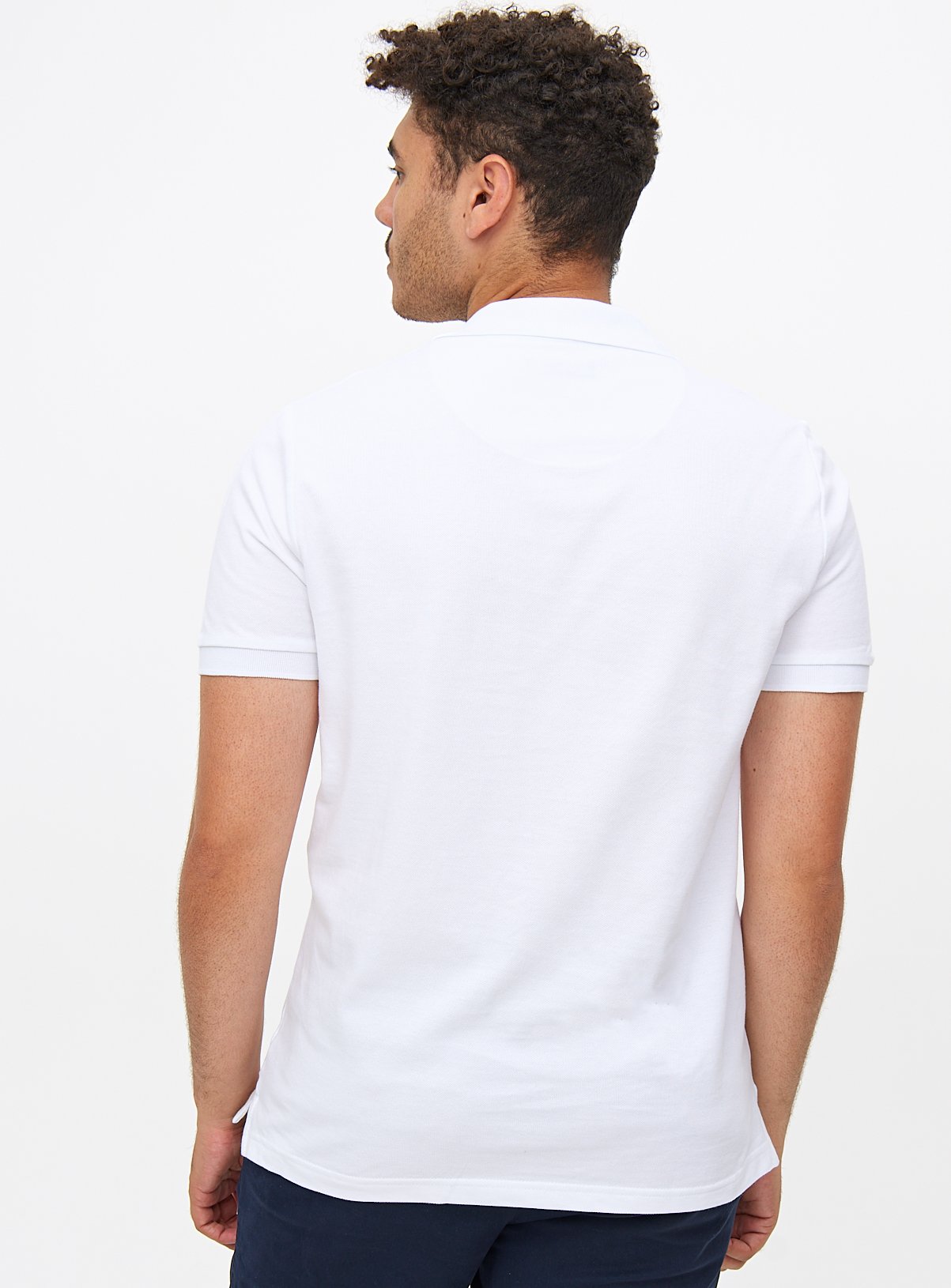 White Pique Polo Shirt 2 Pack M - Image 5 thumbnail
