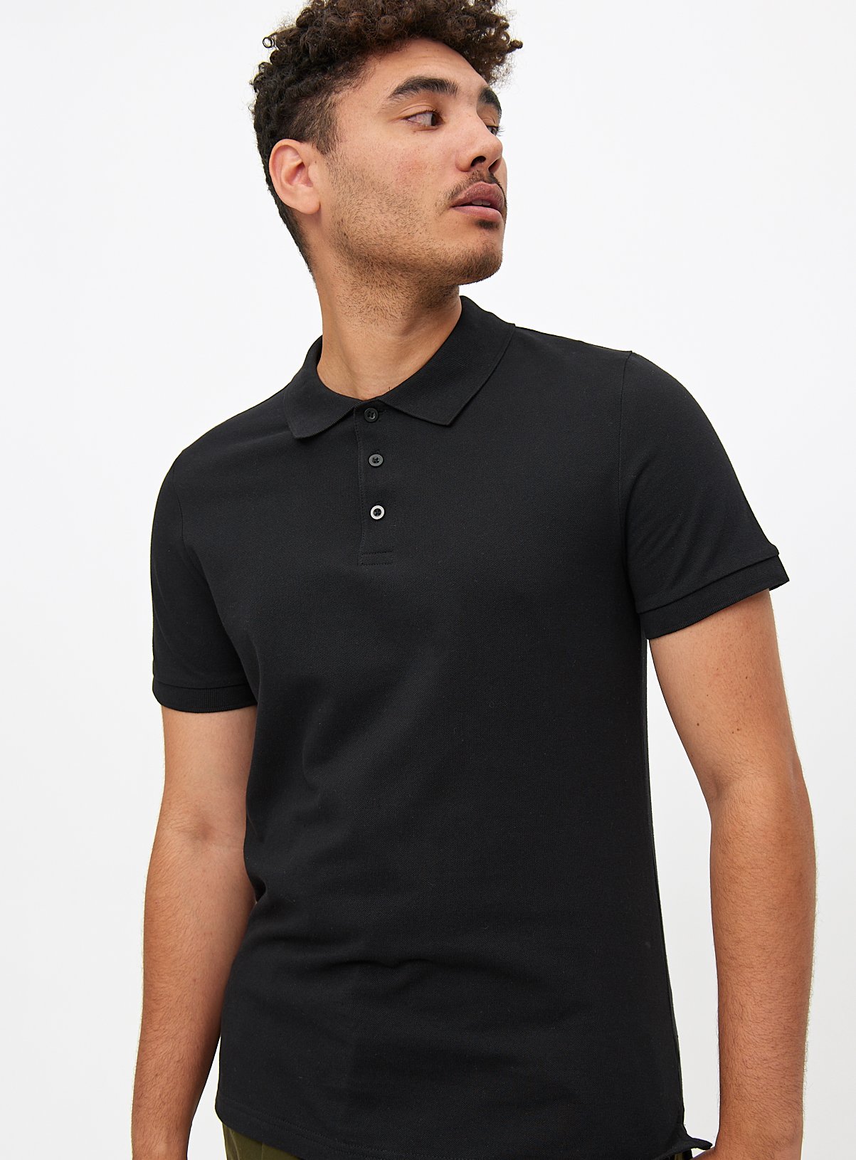 Black Pique Polo Shirt 2 Pack XXXXL - Image 2 thumbnail