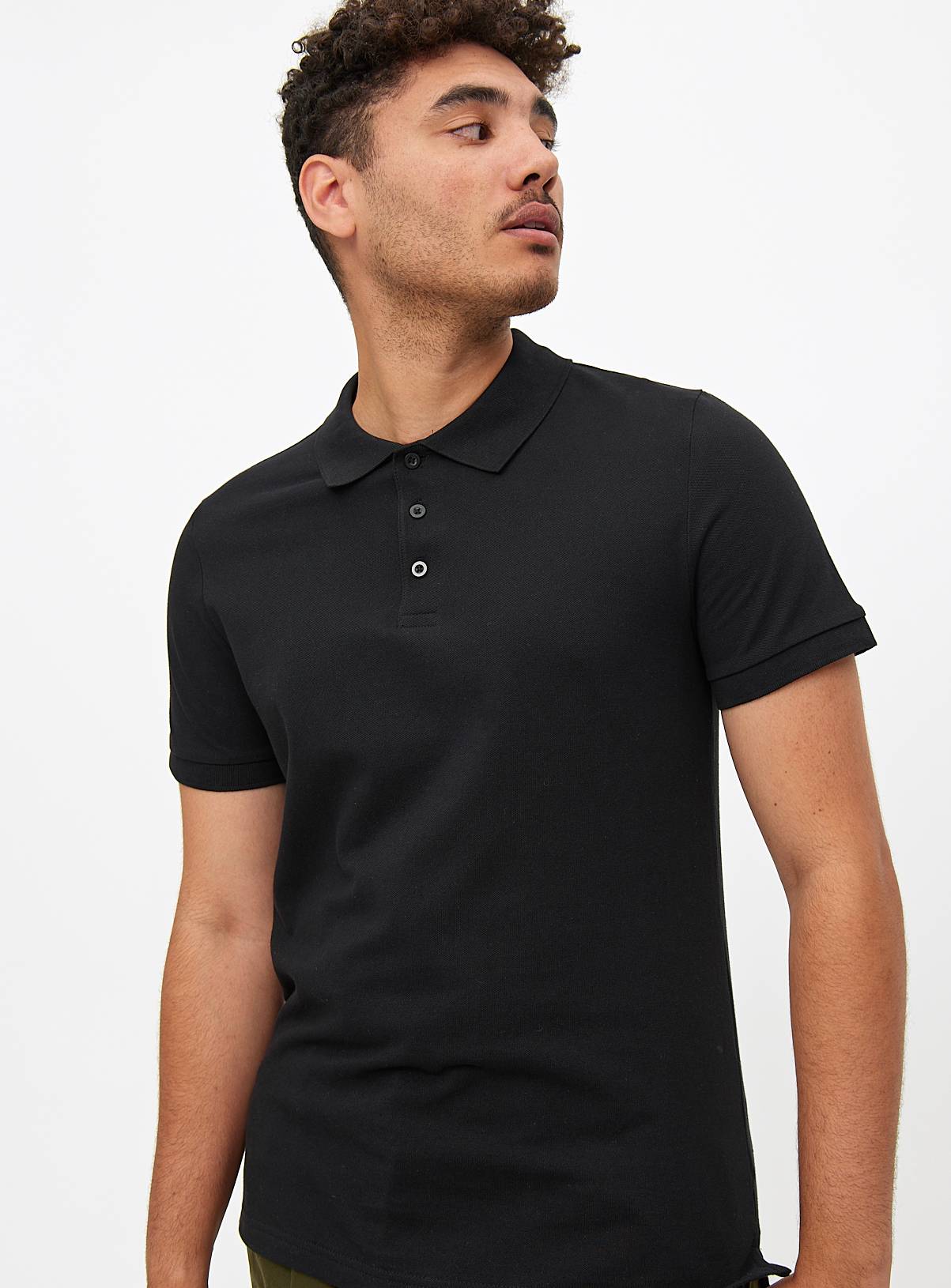Black Pique Polo Shirt 2 Pack XXXXL - Image 2
