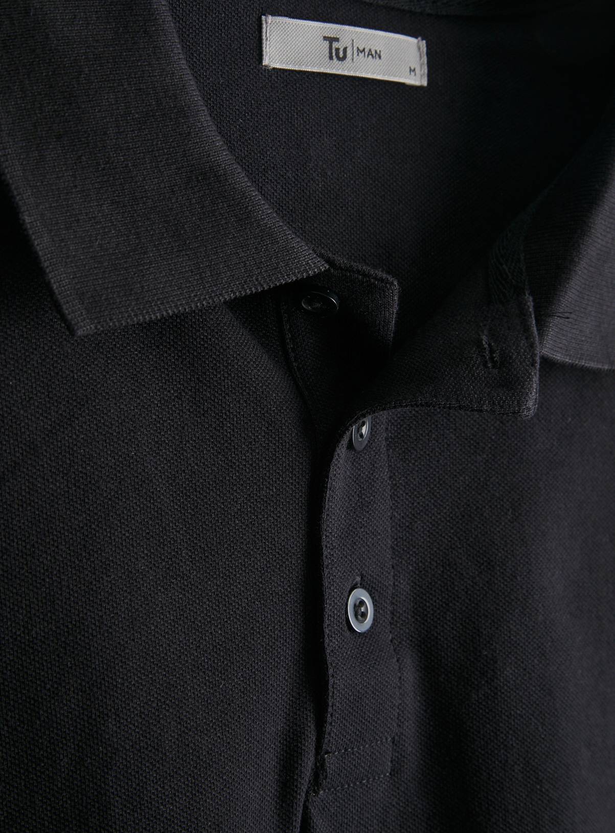 Black Pique Polo Shirt 2 Pack XXXXL - Image 4