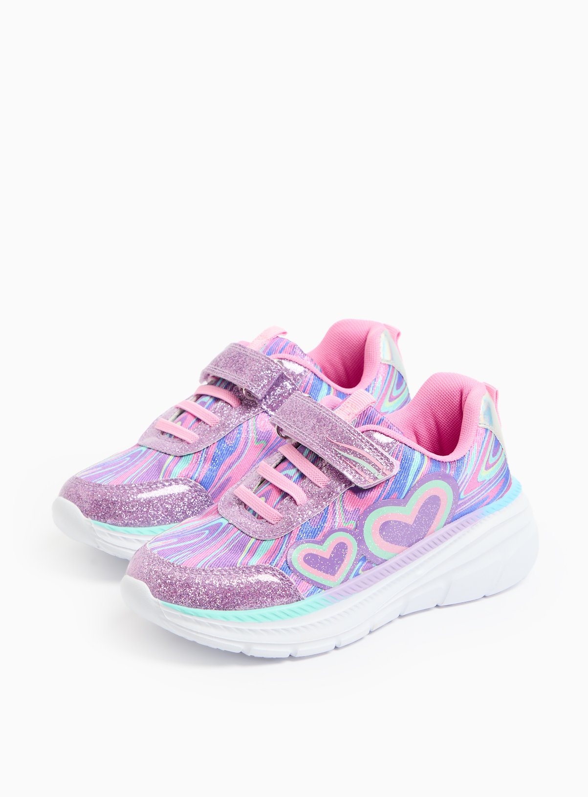 Purple Heart Marble Trainers 7 Infant