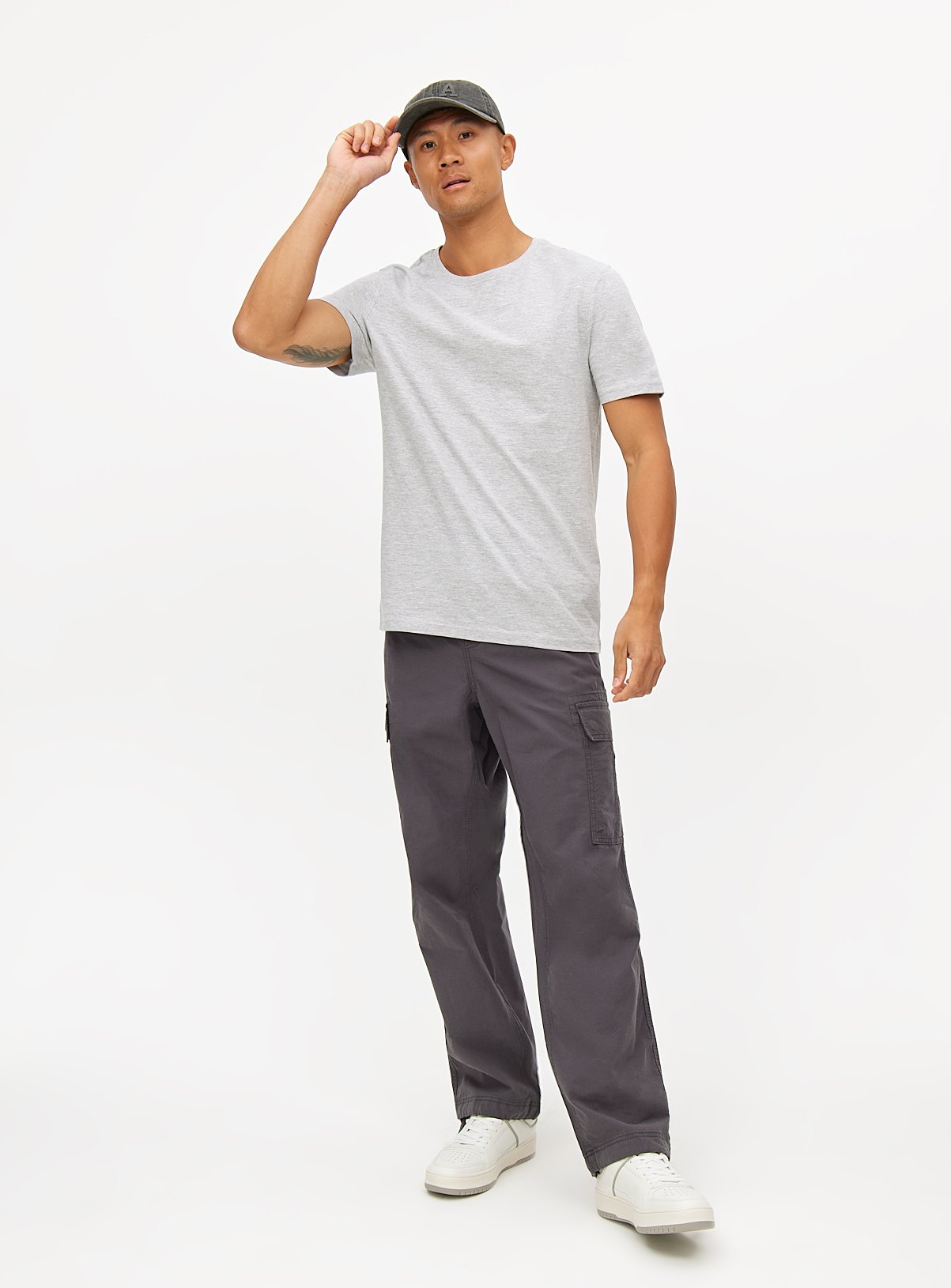 The Pure Cotton Tee - Grey Marl XXXXL - Image 1 thumbnail