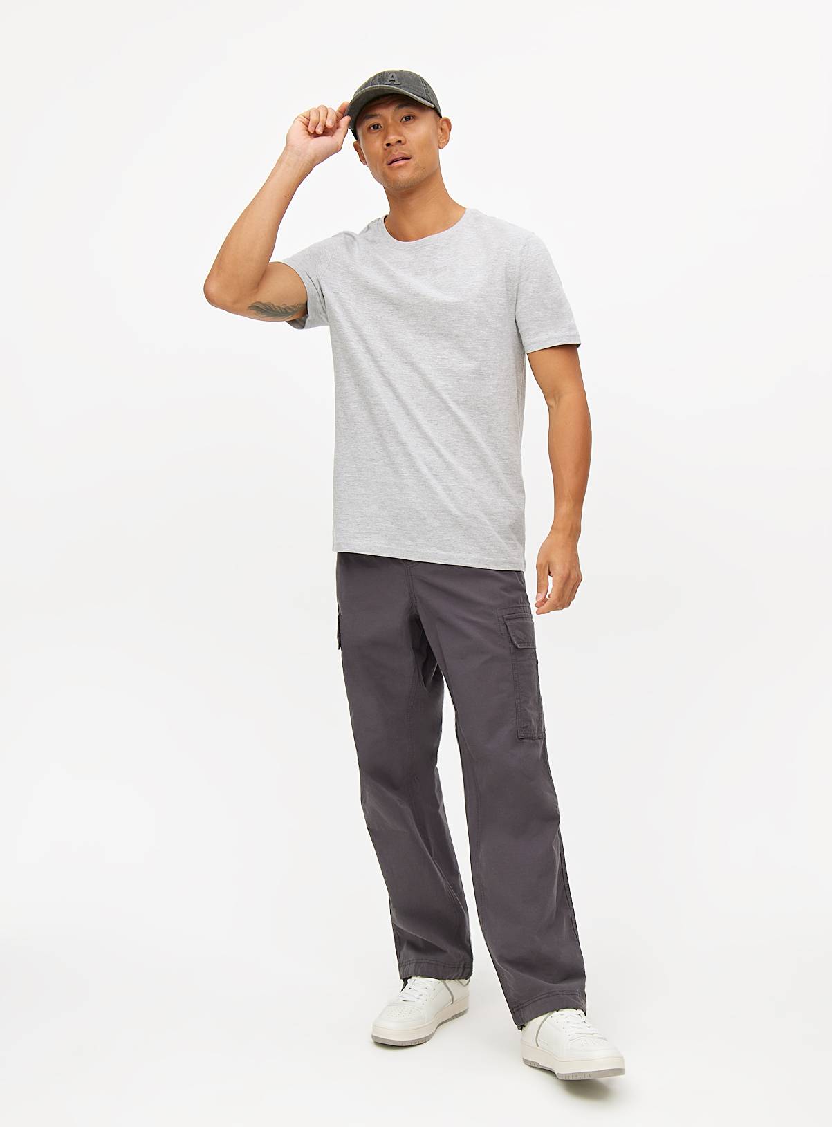 The Pure Cotton Tee - Grey Marl XXXXL - Image 1