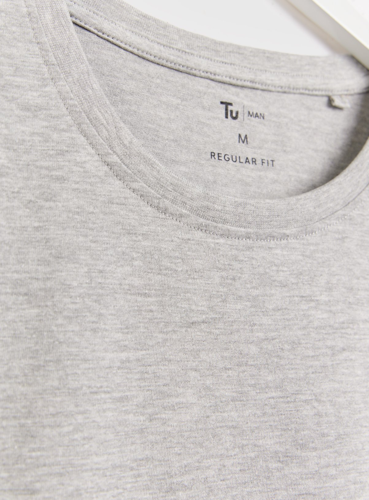 The Pure Cotton Tee - Grey Marl XXXXL - Image 4 thumbnail