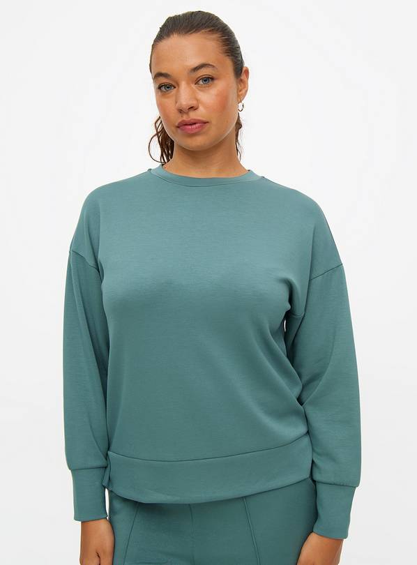 Green Crew Neck Coord Sweatshirt XL