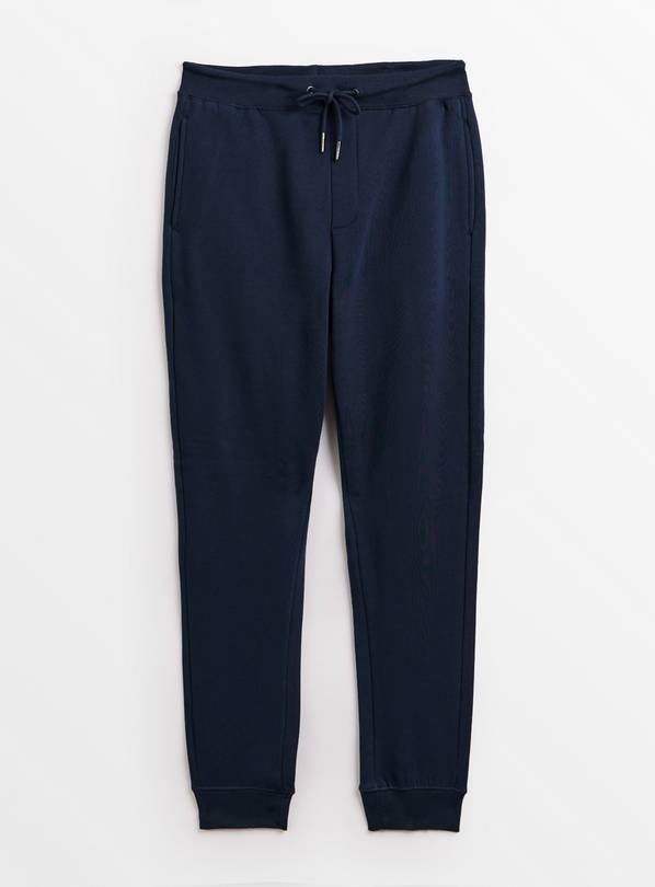 Navy cuffed joggers deals