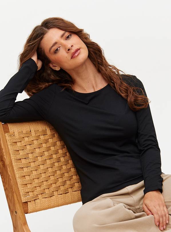 Modal Black Long Sleeve Top 10