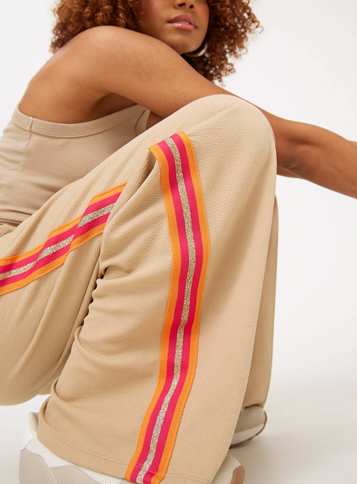 Stone Side Stripe Joggers 18 - Image 3