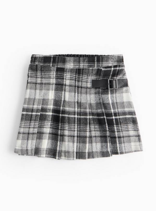 Monochrome Check Pleated Skirt 5 years