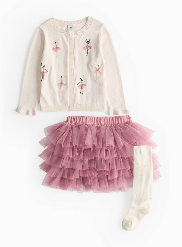 Fairy Garden Knitted Cardigan & Skirt Set 1-2 years