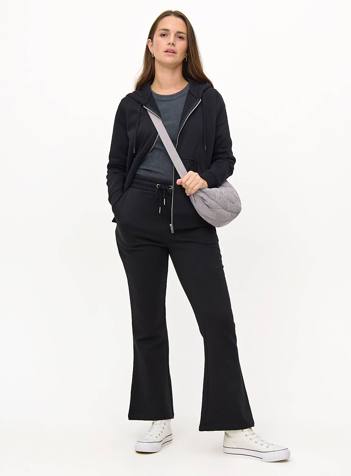 Black Kick Flare Coord Joggers XXL - Image 3