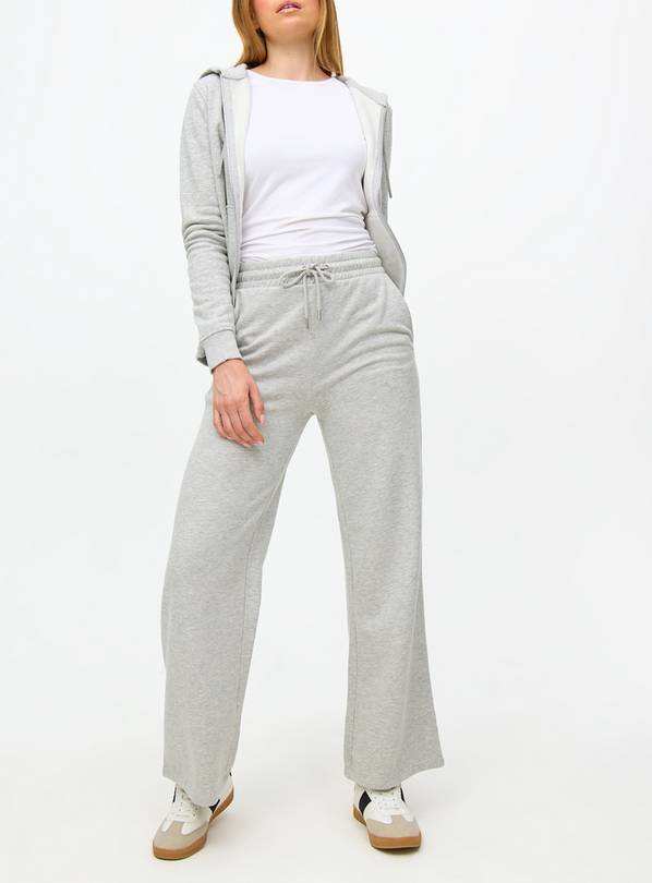 Grey Marl Coord Wide Leg Joggers  S