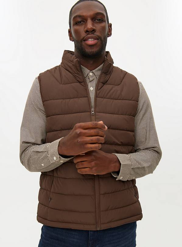 Brown Padded Gilet  XXXL