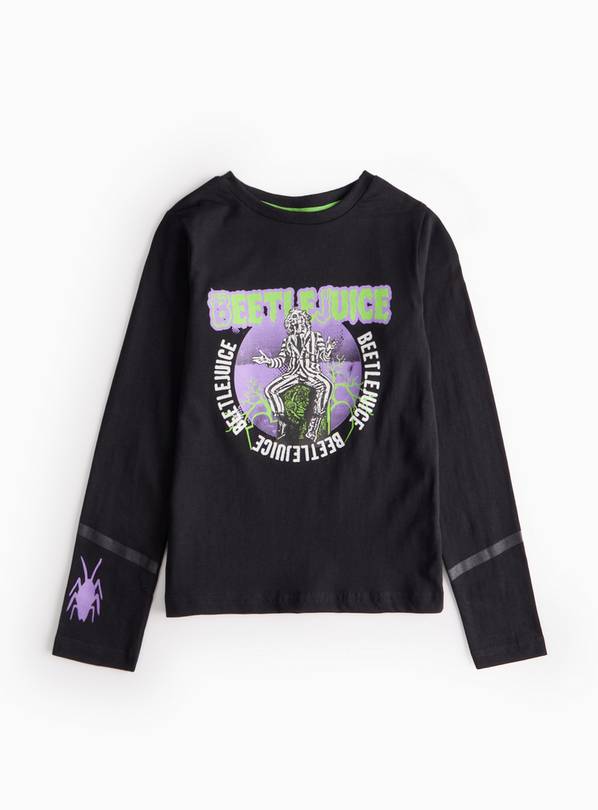 Halloween Beetlejuice Long Sleeve Top  13 years