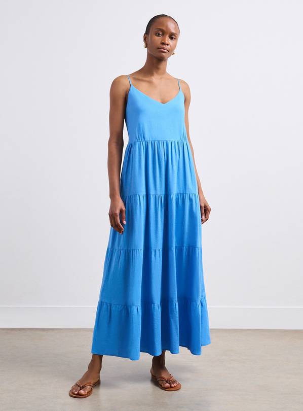 Buy FINERY Zoey Azure Blue Dress 14 | Dresses | Argos